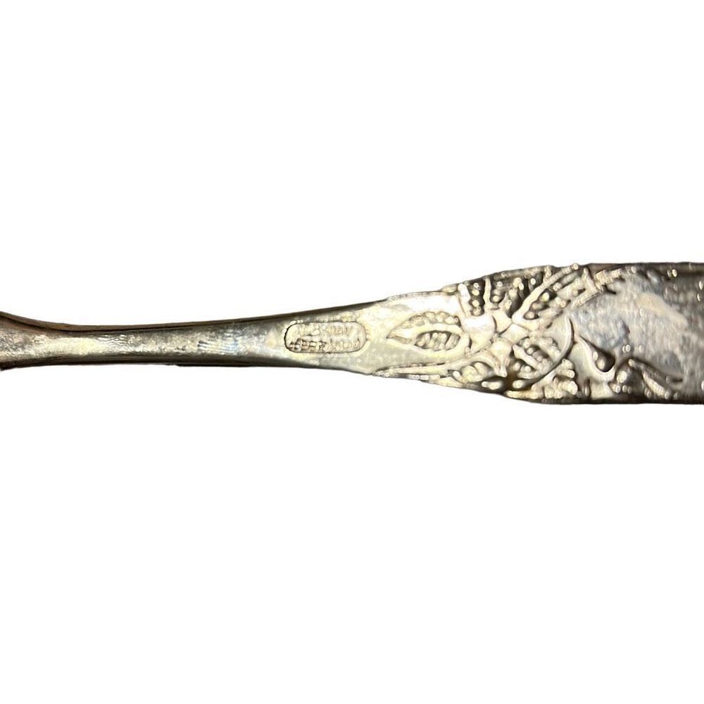 Vintage Made In Italy Silver Plated Cake Pie Server 12" - Picture 2 of 6